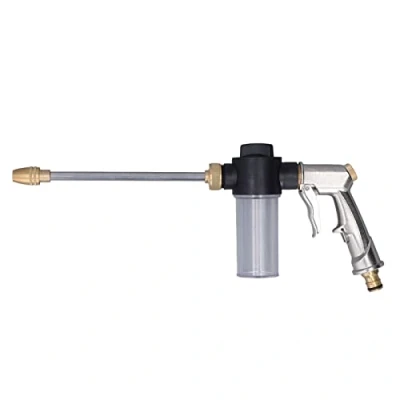Image de Pistolet à eau haute pression résistant l&#039;usure pour tuyau d&#039;arrosage avec récipient de 1/2&quot; arrosage