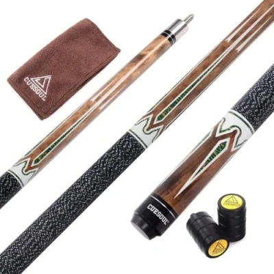 Image de CUESOUL 58 Pouces 19 Oz Moitié Jointé Maple Billard Pool Cue (CSTB001U)