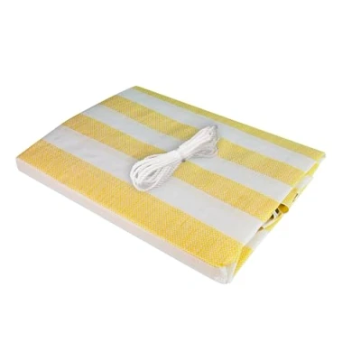Image de Windhager Ibiza Brise Vue pour Balcon Gris/Blanc 0,9 x 5 m Jaune/Blanc