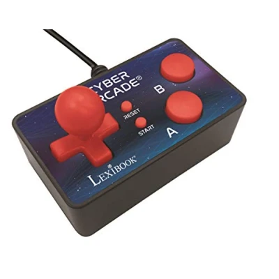 Image de Lexibook Console de Jeux TV Cyber Arcade, 200 Jeux, Manette Plug N&#039; Play, rétro, Sport, Joystick, Action, Noir/Bleue JG6500