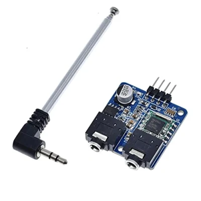 Image de iHaospac TEA5767 FM Stereo Radio Module with Antenna for Arduino Raspberry Pi DIY 76 108MHZ