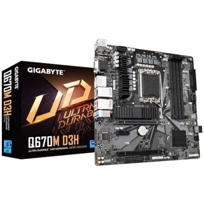 Image de GIGABYTE Q670M D3H carte mère Intel Q670 LGA 1700 micro ATX Neuf