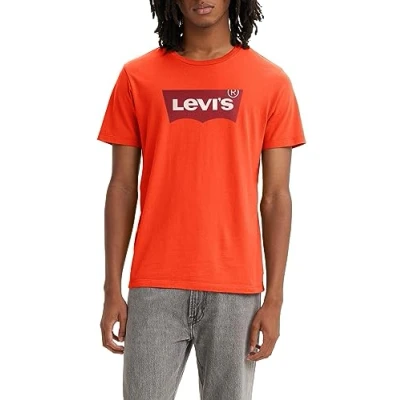 Image de Levi&#039;s Graphic Crewneck TEE Tshirt imprimé, Homme, Taille: XS, Core mandari