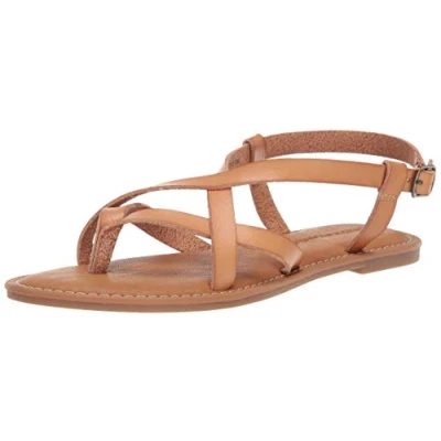 Image de Amazon Essentials Sandales à Lanières Décontractées Femme, Nature, 40.5 EU