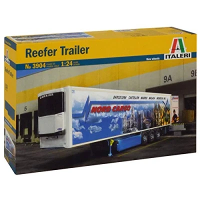 Image de ITALERI Reefer Trailer Italy Maquette Plastique à Assembler, 510003904, Blanc, Centre