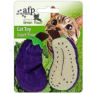Image de ALL FOR PAWS Jouet pour Chat Green Russ Catnip, 6 cm