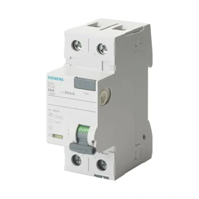 Image de Siemens SENTRON Interrupteur différentiel tipo f 40 A 30 mA 1 + neutre 230 V 2 modules
