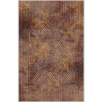 Image de Mani Textile Tapis FISUN Orange Dimensions 80x150