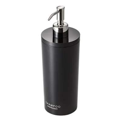 Image de Yamazaki 2929 Tower Distributeur de Pompe Rond, Noir, Résine ABS, Minimaliste, 8 x 23 c m