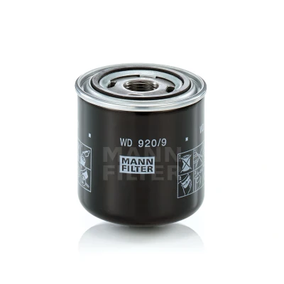 Image de MANN FILTER WD 920/9 Filtre à huile 1 12 UNF 1B avec un clapet de non retour vissé