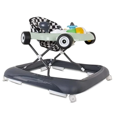 Image de Sun Baby Trotteur et Centre d&#039;Activité, interactif pliable avec butoir de sécurité, boutons, lumières sons dès 6 mois (Vert)