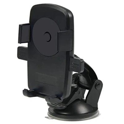 Image de Support Smartphone MOBILIS Universel Ouverture/Fermeture Automatique Rotation 360 Noir