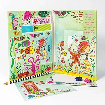 Image de Rachel Ellen Designs WS21 bloc notes Multicolore Blocs (Child, Multicolore, Image, Mermaid, 160 mm, 220 mm)