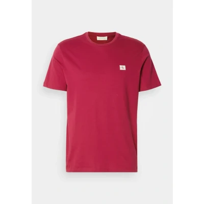 Image de Calvin Klein SS Badge 30S Jersey Classic Tee Lv04Rc272G T Shirts, Red (Beet Red), L Homme