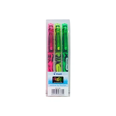 Image de Pilot FriXion Light Surligneur Pochette de 3 Jaune/Rose/Vert Pointe moyenne