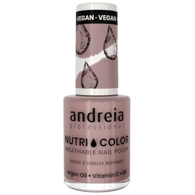 Image de Vernis à Ongles NutriColor, Finition Brillante, Tenue Longue Durée, Respirant, Couleur NC6 Violet d&#039;Andreia 10.5ml Nail Art DIY, Vegan et Non Testé sur les Animaux, Soin + en une Étape
