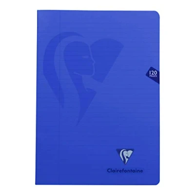 Image de Clairefontaine 303525Cpack Lot de 10 Cahiers Agrafés Mimesys A4 21x29,7 cm 120 Pages Lignées avec Marge Papier Blanc 90 g Couverture Polypro Transparent Couleurs Aléatoires