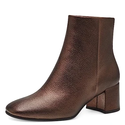 Image de Marco Tozzi Bottines, Femme, Taille: 40, Bronce Imitation cuir haute qualité