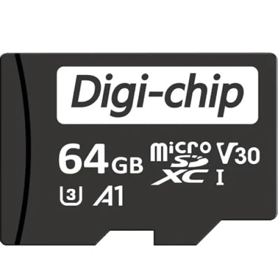 Image de Digi Chip Carte mémoire Micro SD 64 Go pour tablettes Samsung Tab A9, A9+, S9 FE Classe 10 UHS 1 MicroSD