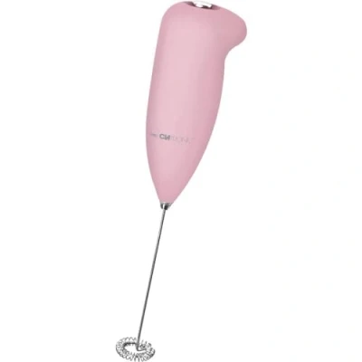 Image de Mousseuse à lait Clatronic MS 3089, Soft Touch boîtier, Quirl en acier inoxydable, Mousse de quelques secondes, Facile nettoyer, Fonctionne sur piles,Couleur rose