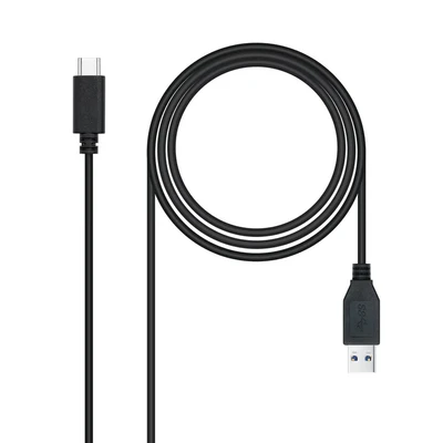 Image de Câble Nanocable USB C 3.1 Gen 2 10Gbps Mâle vers A 1.50m Neuf