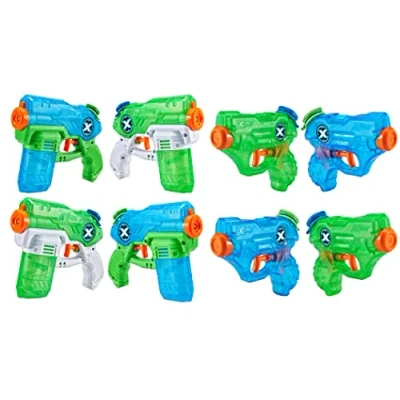 Image de XSHOT Water Warfare Fast Fill Value Pack (4 Stealth Soaker) + Nano Blaster) Watergun, X Shot Toys, 8 Total (Remplissage d&#039;eau en Seulement 1 Seconde.)