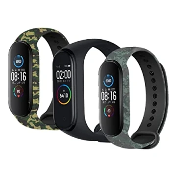 Image de nuosiweilang Compatible avec Xiaomi Mi Band 7/Mi 6/Mi 5 Bracelet,Miband 7 Accessoire Bracelet de Remplacement Coloré en Silicone Bandes pour Smart 6