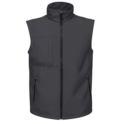 Image de Regatta Homme Gilet Softshell Sans Manches Imperméable, Respirant Coupe vent Octagon Ii Bodywarmers, Seal Grey(Black), 4XL EU