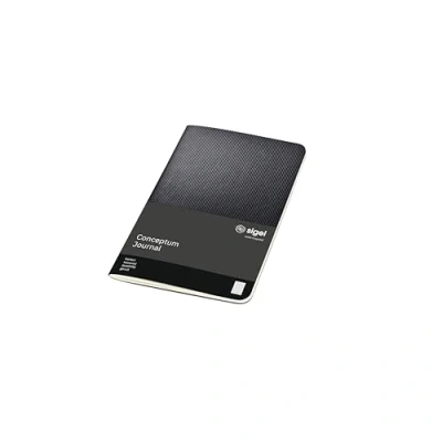 Image de SIGEL CO864 Cahier de notes env. A6 9,3 x 14 cm, petits carreaux, couverture souple, noir, Conceptum