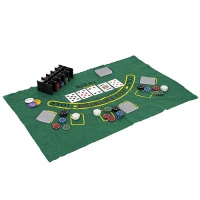 Image de Jeu de Poker 200 Jetons Paris Prix Tapis 90cm Vert