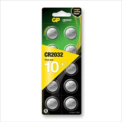 Image de Pile Bouton CR 2032 Lithium GP Batteries 3 V 10 pc(s)