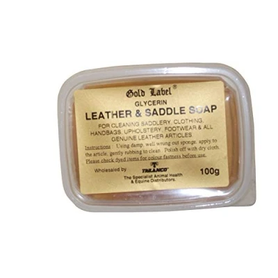 Image de Gold Label GLD0284 Savon de Glycérine en Cuir et Selle Transparent 100 g