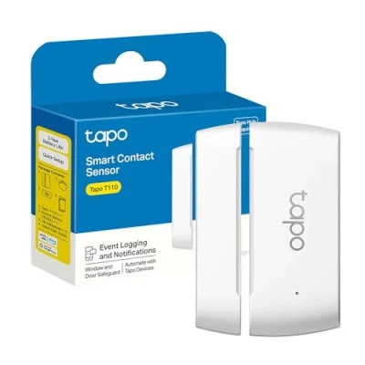 Image de Tapo Détecteur de mouvement intelligent T110, pour la sécurité des fenêtres/portes, durée vie batterie 1 an et plus, notification d&#039;application instantanée, Hub requis