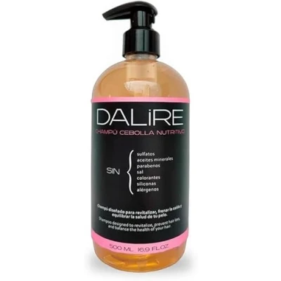 Image de DALIRE BIO NOURRISSANT Shampoing ANTI CHUTE D&#039;OIGNON Sans SULFATES Ni Parabens 500 ml. XL Mousse supplémentaire Croissance des cheveux pour hommes/femmes silicones