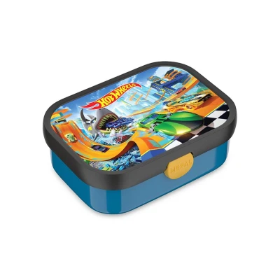 Image de Mepal Boîte à Déjeuner Campus Lunch Box Bento pour Enfants Boite Repas avec Compartiment Fermeture Clip Sans BPA et Compatible au Lave Vaisselle 750 ml Hot Wheels