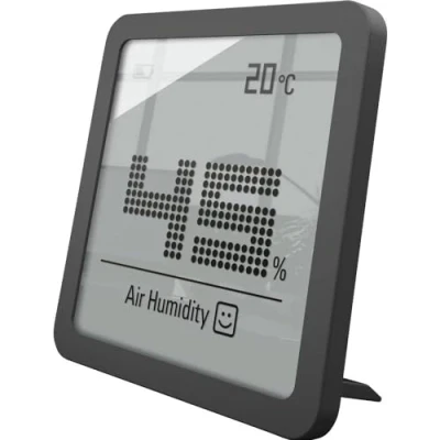 Image de Stadler Form Hygromètre Selina Little, Petit Appareil Numérique Précis de Mesure l&#039;Humidité et la Température, Noir