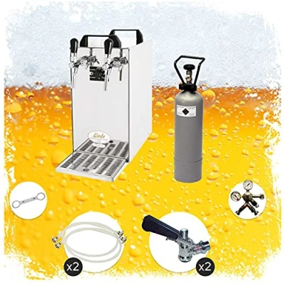 Image de ich zapfe Ensemble Complet Tireuse a Biere Kontakt 40 Machine Biere, Pompe 2 Lignes, 50 litres/h, Professionnelle, KEG:Type S, KEG 2:Type S