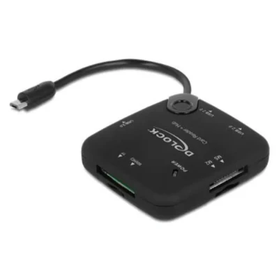Image de DeLOCK 65529 lecteur de carte mémoire USB 2.0 Noir Neuf