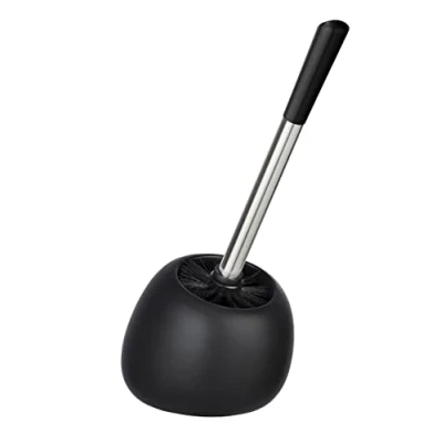 Image de WENKO brosse WC Polaris Noir mat céramique Porte