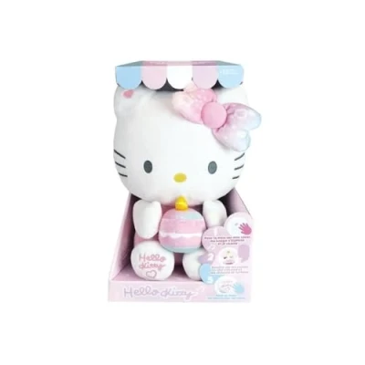 Image de JEMINI 024404 Hello Kitty Peluche Interactive Anniversaire +/ 26 CM (Chanson, Bougie ET Rire)