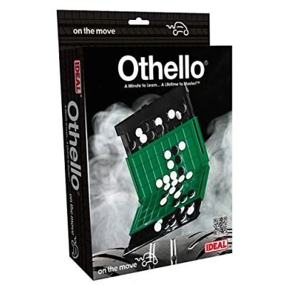 Image de IDEAL , Othello On the Move travel game: a minute to learn… lifetime master! Family Strategy Game For 2 Players Ages 7+