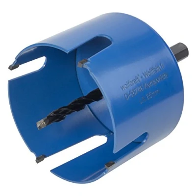 Image de wolfcraft 3885000 Trépan Traversant Multimatériaux CT Diamètre 85 mm Queue 6 Pans Avec Foret Centreur 8