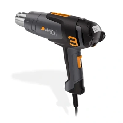 Image de Steinel Décapeur thermique HM 2020 E, 2200 W, écran LCD, température 80C 630C, pistolet à air chaud avec chauffage céramique, 150 500l/min