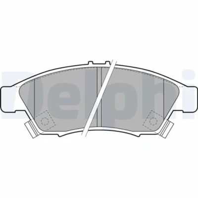 Image de DELPHI LP1739 Jeu de plaquettes frein avec indicateur d&#039;usure tôle anti bruit sans accessoires SUZUKI: Liana 3/5 portes