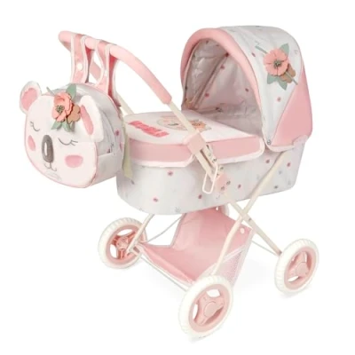Image de Poussette de Poupées DeCuevas Koala Pliable Roues Silencieuses en Caoutchouc