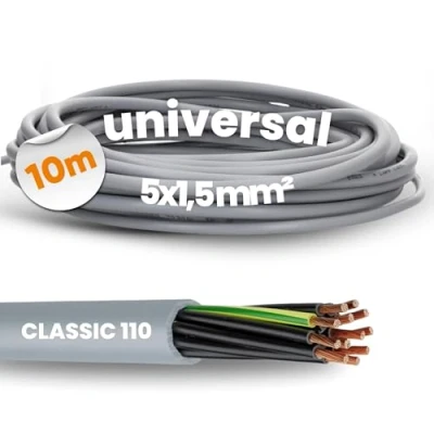 Image de Lapp Ölflex Classic 110 1110 Câble de commande en PVC 5 x 1,5 mm² avec conducteur protection vert/jaune G conducteurs 10 m