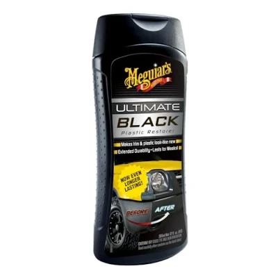 Image de Meguiar&#039;s G15812EU Rénovateur plastiques extérieurs noirs Ultimate Restaurateur Plastique Éclat Garnitures Noires Revitalisant Aspect Neuf 355ml, noir
