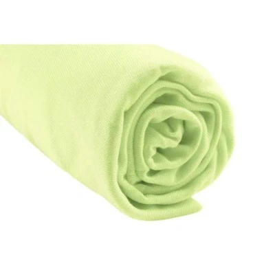 Image de Drap housse 140x190 cm / 140x200 Lit Deux Places 140 x 190 Extensible &amp; Respirant Bambou Hypoallergenique Vert Anis Sommeil sain Marque Easy Dort Oeko Tex Qualité Fabriqué en Europe