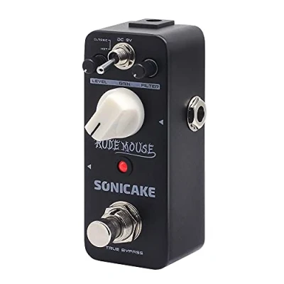 Image de SONICAKE Pédale Distortion Rude Mouse Distorsion d&#039;effets pour guitare 2 Modes True Bypass