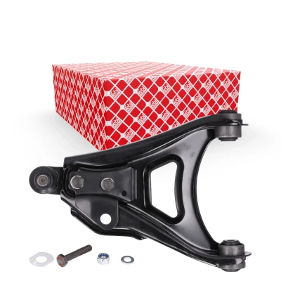 Image de FEBI BILSTEIN 06938 Bras de suspension avec roulement Essieu avant gauche, inférieur barre oscillant transversal Tôle d&#039;acier RENAULT: CLIO 1